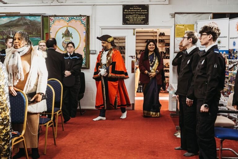 Arriving at the Civic Ceremony